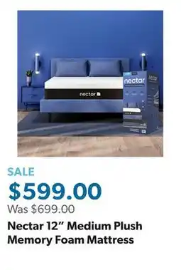 Sam's Club Nectar 12 Medium Plush Memory Foam Mattress offer