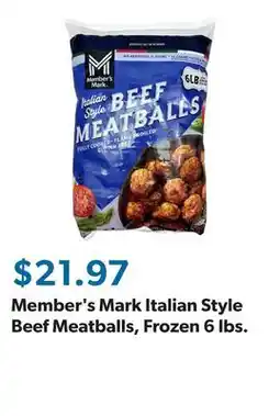 Sam's Club Member's Mark Italian Style Beef Meatballs, Frozen 6 lbs offer