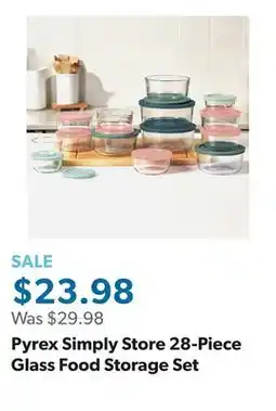 Sam's Club Pyrex Simply Store 28-Piece Glass Food Storage Set offer