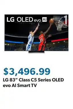Sam's Club LG 83 Class C5 Series OLED evo AI Smart TV offer