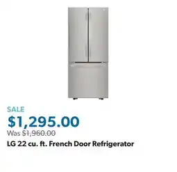 Sam's Club LG 22 cu. ft. French Door Refrigerator offer