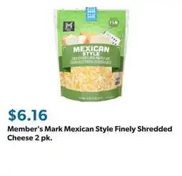 Sam's Club Member's Mark Mexican Style Finely Shredded Cheese 2 pk offer
