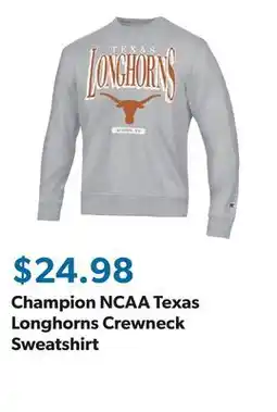 Sam's Club Champion NCAA Texas Longhorns Crewneck Sweatshirt offer