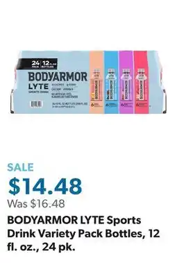Sam's Club BODYARMOR LYTE Sports Drink Variety Pack Bottles, 12 fl. oz., 24 pk offer