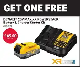 Ace Hardware DEWALT 20V MAX XR POWERSTACK Battery & Charger Starter Kit offer