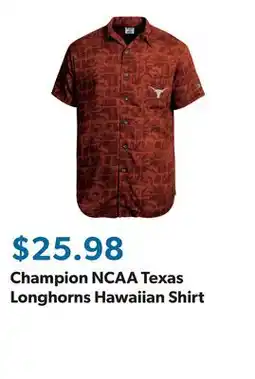Sam's Club Champion NCAA Texas Longhorns Hawaiian Shirt offer
