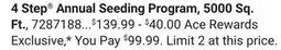 Ace Hardware Scotts 4 Step Annual Program 4 Step Annual Seeding Program 5000 Sq. Ft offer