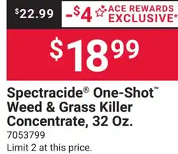 Ace Hardware Spectracide One-Shot Weed & Grass Killer Concentrate offer