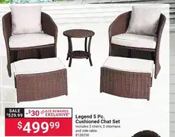 Ace Hardware Legend 5 Pc. Cushioned Chat Set offer