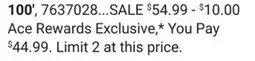 Ace Hardware Ace SmartFLO Max 50' Premium Garden Hose 100' offer