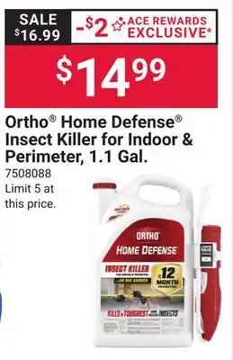 Ace Hardware Ortho Home Defense Insect Killer for Indoor & Perimeter offer