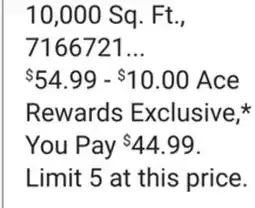 Ace Hardware Scotts Turf Builder with Moss Control offer