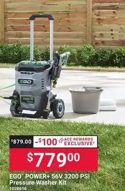 Ace Hardware EGO POWER + 56V 3200 PSI Pressure Washer Kit offer