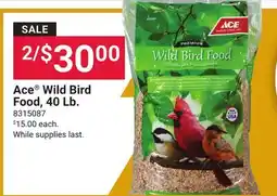 Ace Hardware Ace Wild Bird Food, 40 Lb offer