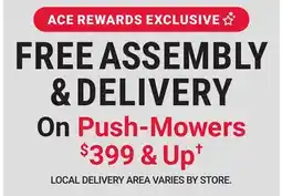 Ace Hardware Push-Mowers offer