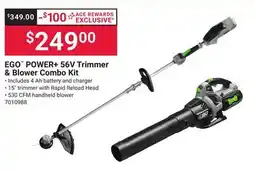 Ace Hardware EGO POWER + 56V Trimmer & Blower Combo Kit offer
