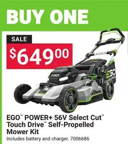 Ace Hardware EGO POWER + 56V Select Cut Touch Drive Self-Propelled Mower Kit offer