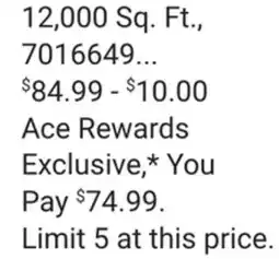 Ace Hardware Scotts Turf Builder Weed & Feed offer