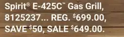 Ace Hardware Weber Spirit E-425C Gas Grill offer