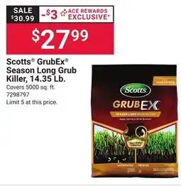 Ace Hardware Scotts GrubEx Season Long Grub Killer, 14.35 Lb offer