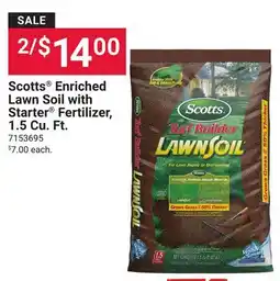 Ace Hardware Scotts Enriched Lawn Soil with Starter Fertilizer offer