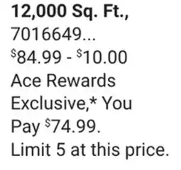 Ace Hardware Scotts Turf Builder Weed & Feed 12, 000 Sq. Ft offer