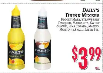 Trade Fair Supermarket DAILY'S DRINK MIXERS offer