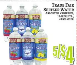 Trade Fair Supermarket TRADE FAIR SELTZER WATER offer