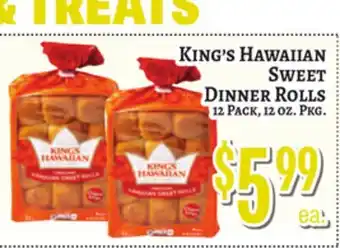 Trade Fair Supermarket King's Hawaiian Sweet Dinner Rolls offer