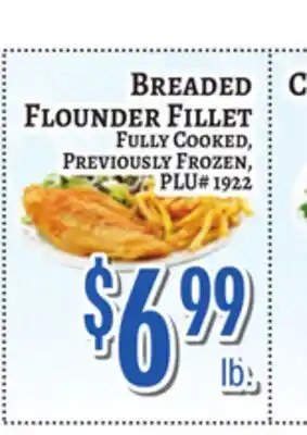 Trade Fair Supermarket BREADED FLOUNDER FILLET offer
