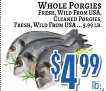 Trade Fair Supermarket WHOLE PORGIES offer