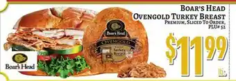Trade Fair Supermarket Boar's Head OVENGOLD TURKEY BREAST offer