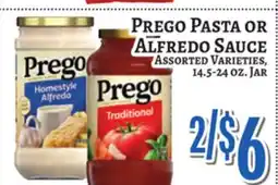 Trade Fair Supermarket Prego Pasta OR Alfredo Sauce offer
