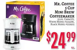 Trade Fair Supermarket Mr. Coffee 5 Cup Mini Brew Coffeemaker offer