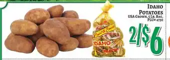 Trade Fair Supermarket IDAHO POTATOES offer
