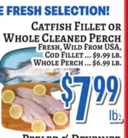 Trade Fair Supermarket CATFISH FILLET OR WHOLE CLEANED PERCH offer