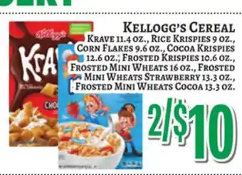 Trade Fair Supermarket Kellogg's Cereal offer