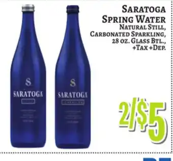 Trade Fair Supermarket SARATOGA SPRING WATER offer
