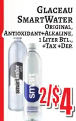Trade Fair Supermarket Glaceau SMARTWATER ORIGINAL, Antioxidant+Alkaline offer