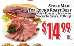 Trade Fair Supermarket STORE MADE TOP ROUND ROAST BEEF offer