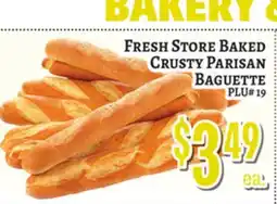 Trade Fair Supermarket Fresh Store Baked Crusty Parisian Baguette offer