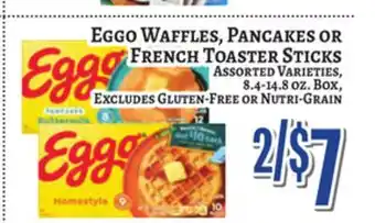 Trade Fair Supermarket Eggo Waffles, Pancakes Or French Toaster Sticks offer