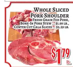 Trade Fair Supermarket WHOLE SLICED PORK SHOULDER offer