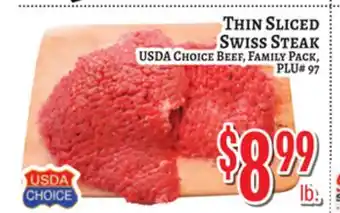 Trade Fair Supermarket THIN SLICED SWISS STEAK offer