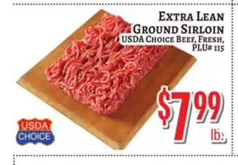 Trade Fair Supermarket EXTRA LEAN GROUND SIRLOIN offer