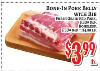 Trade Fair Supermarket BONE-IN PORK BELLY WITH RIB offer