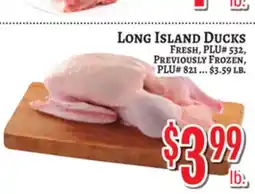 Trade Fair Supermarket LONG ISLAND DUCKS offer