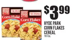 Extra Supermarket HYDE PARK CORN FLAKES CEREAL offer
