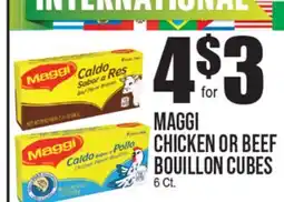 Extra Supermarket MAGGI CHICKEN OR BEEF BOUILLON CUBES offer
