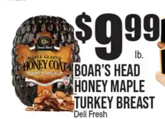 Extra Supermarket BOAR'S HEAD HONEY MAPLE TURKEY BREAST offer